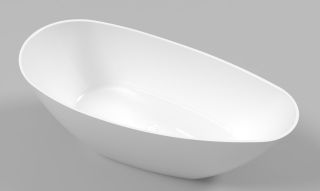 Ванна из искусственного камня Whitecross Spinel A 0209.150070.100 150x70см белый глянец